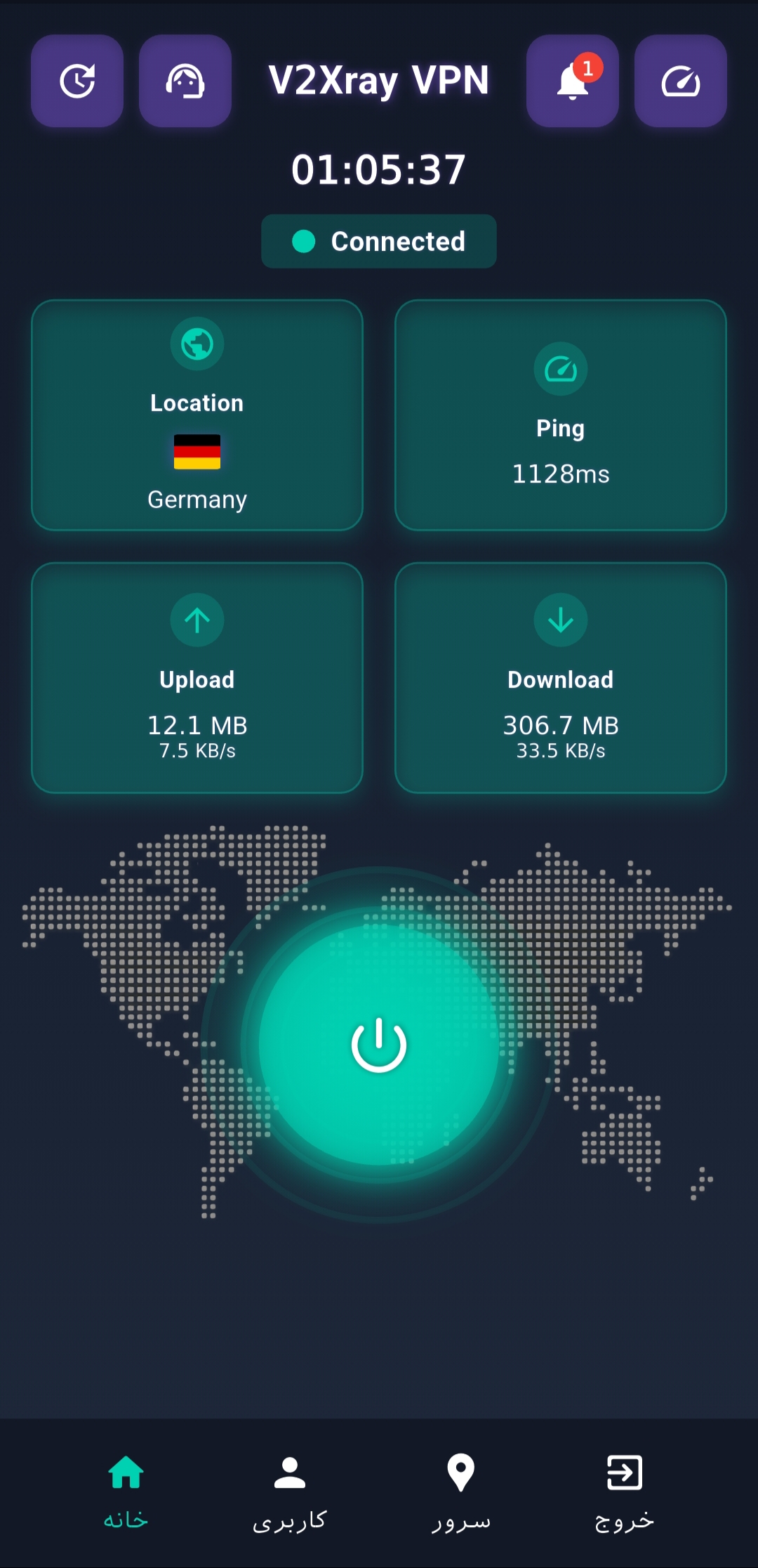 صفحه اصلی - تم دارک